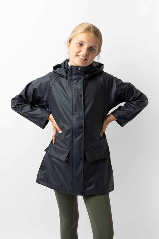 HORZE CLARA JR RAIN JACKET SIZE 8