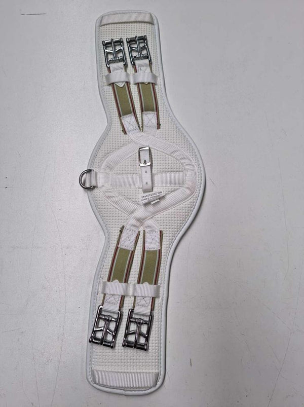 EQUI-PRENE PRESSURE EZE DRESSAGE GIRTH WHITE